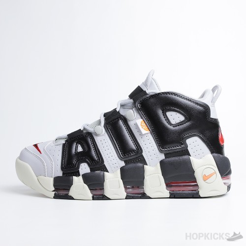 Nike Air More Uptempo GS Hoops Black Red Grey (Premium Batch)